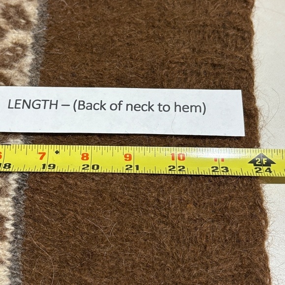 100% Alpaca Wool Women's Pullover Sweater Sz S/M Hand Made in Peru Boho Hippie - Picture 7 of 8